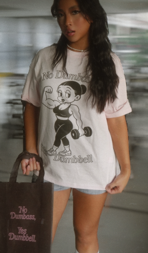 2508150772897450.jpg Gem Z 限定|NO DUMBASS. YES DUMBBELL Oversized Tee