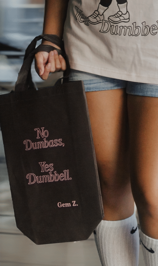 2508150772897901.jpg Gem Z 限定|NO DUMBASS. YES DUMBBELL Oversized Tee