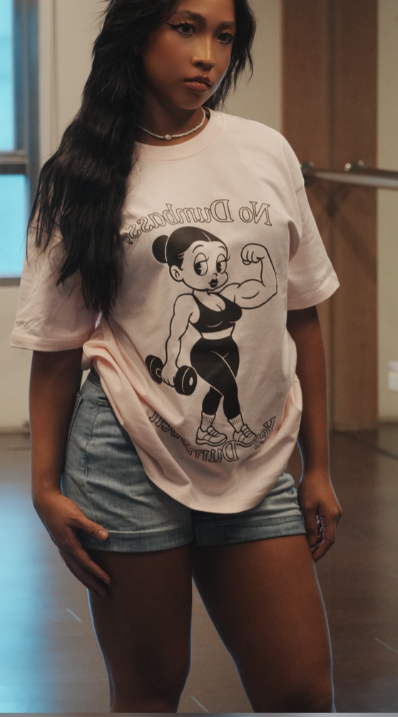 2508150772909190.jpg Gem Z 限定|NO DUMBASS. YES DUMBBELL Oversized Tee