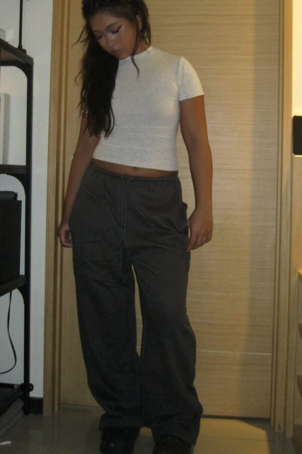 秋冬必備🍒美式低腰慵懶抽繩棉褲